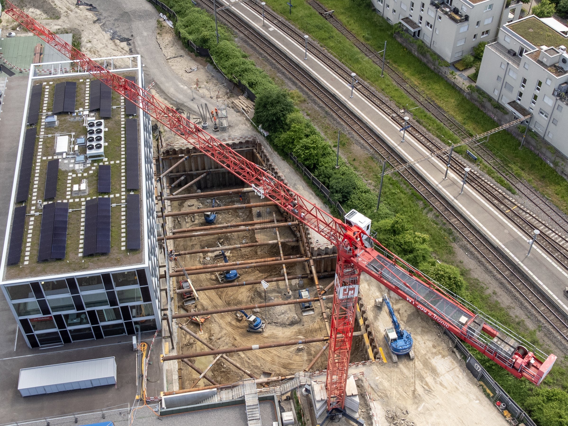 Excavations for energy center, Dielsdorf