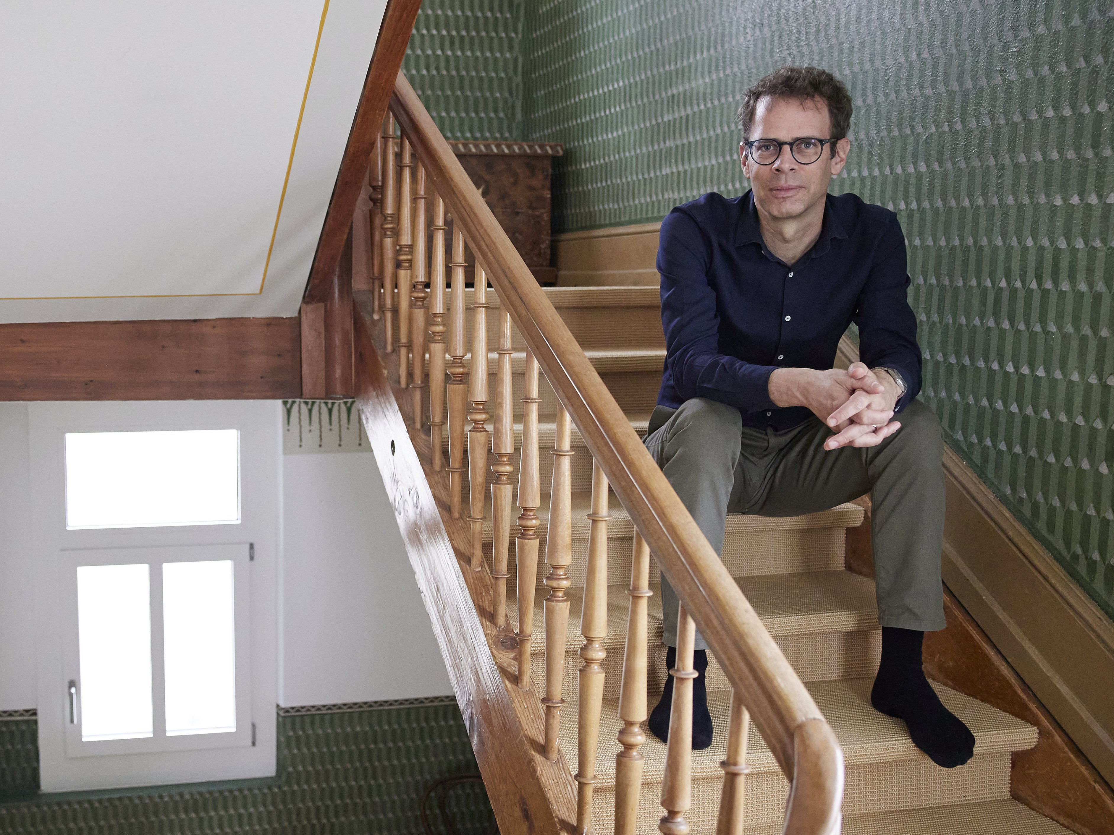 Roger Dietschweiler in a building with history