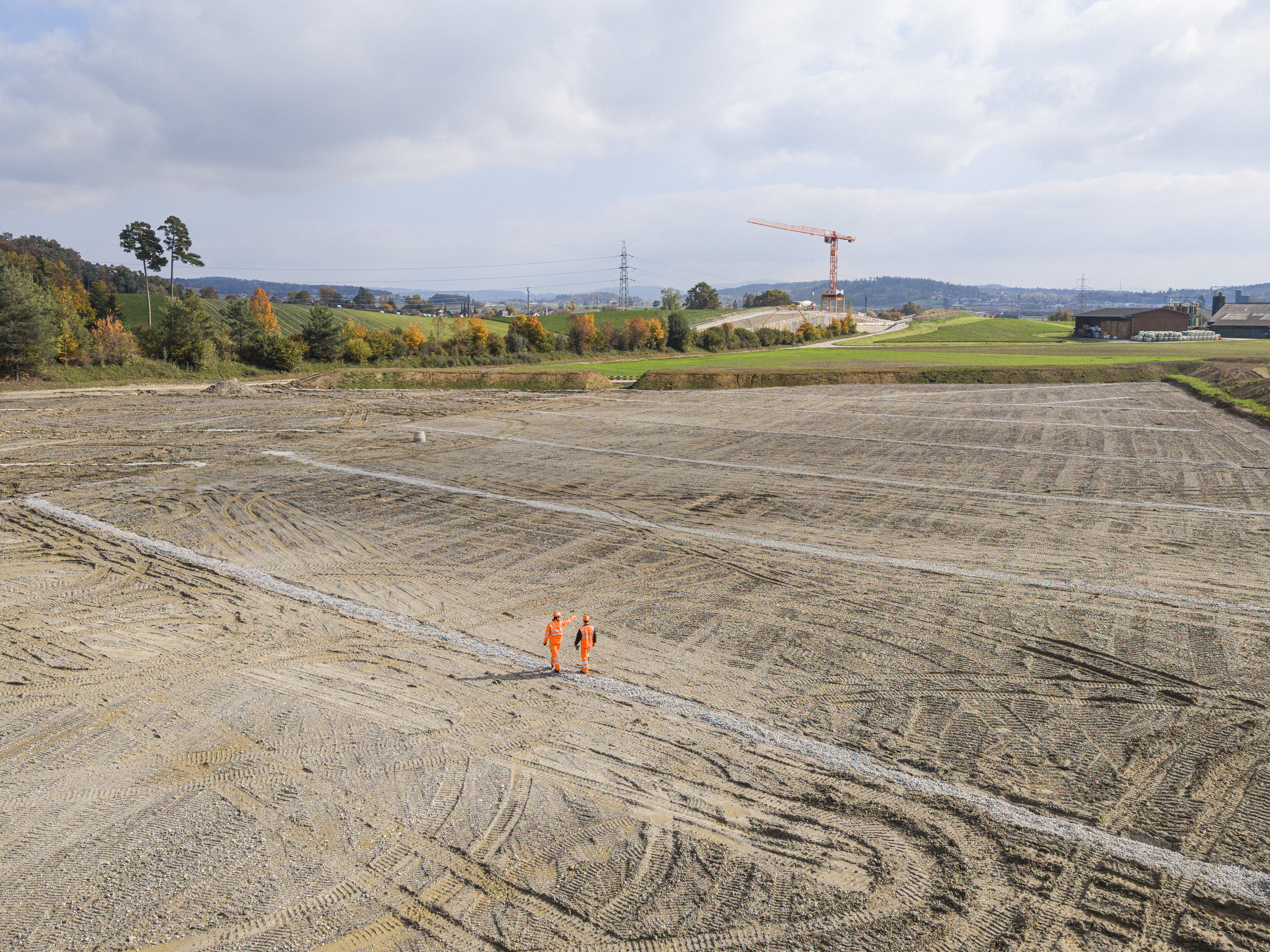 Rohplanie FFF neben Autobahn A4