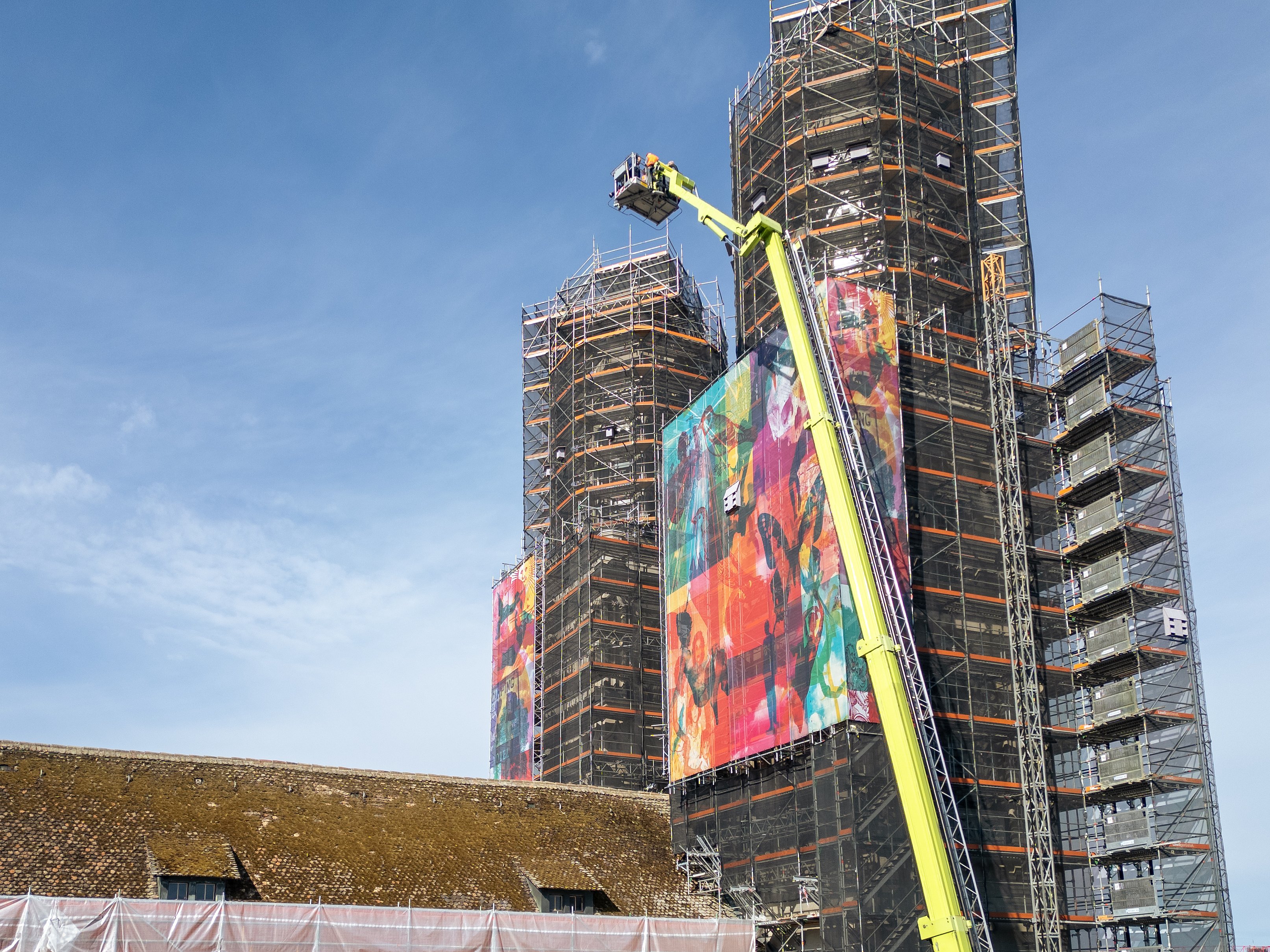 Grossmünster Zürich construction site