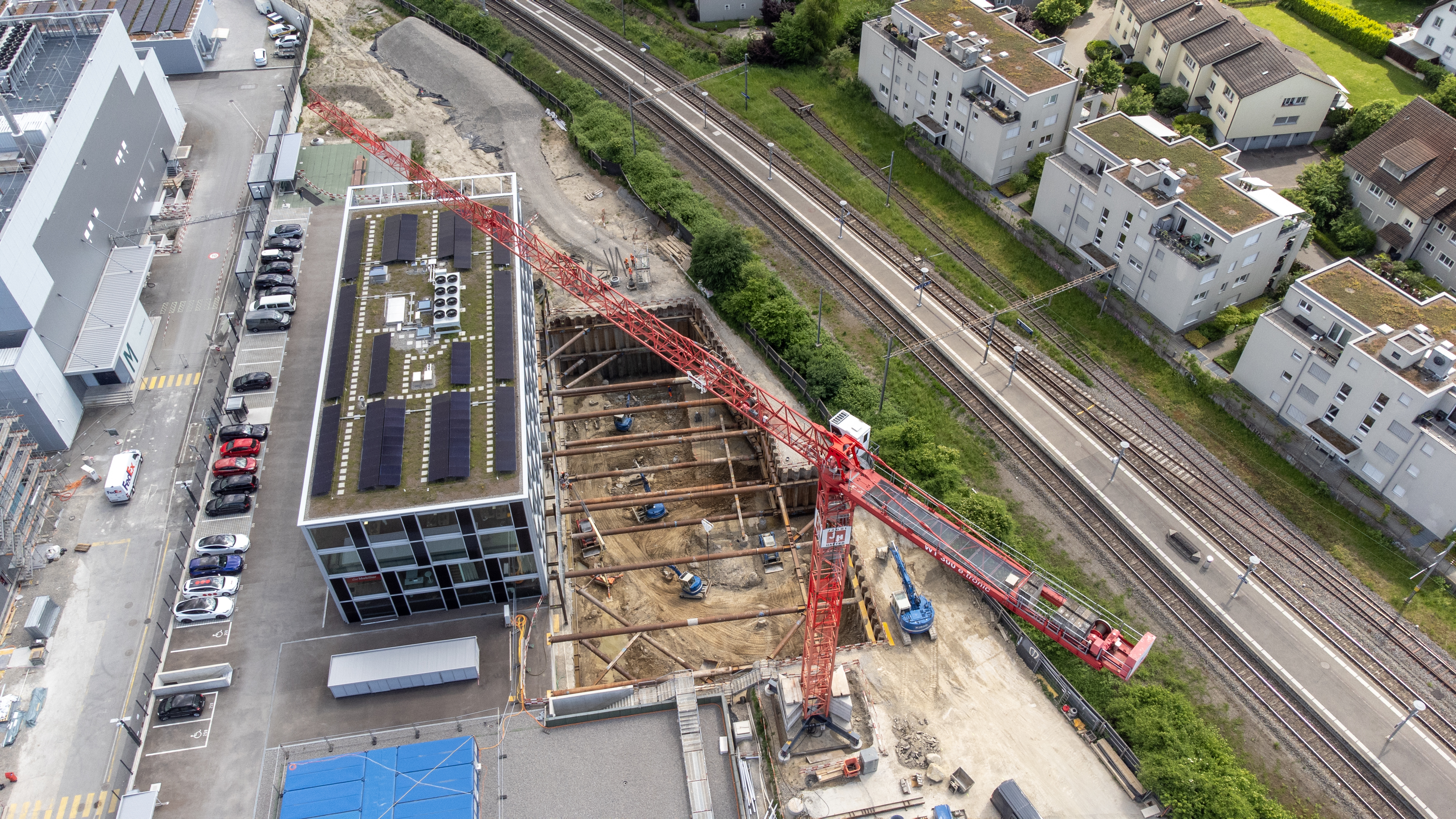Baugrube für Energiezentrale, Dielsdorf