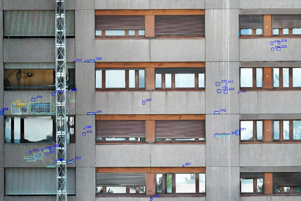 KI-Ausmassermittlung Betonfassade