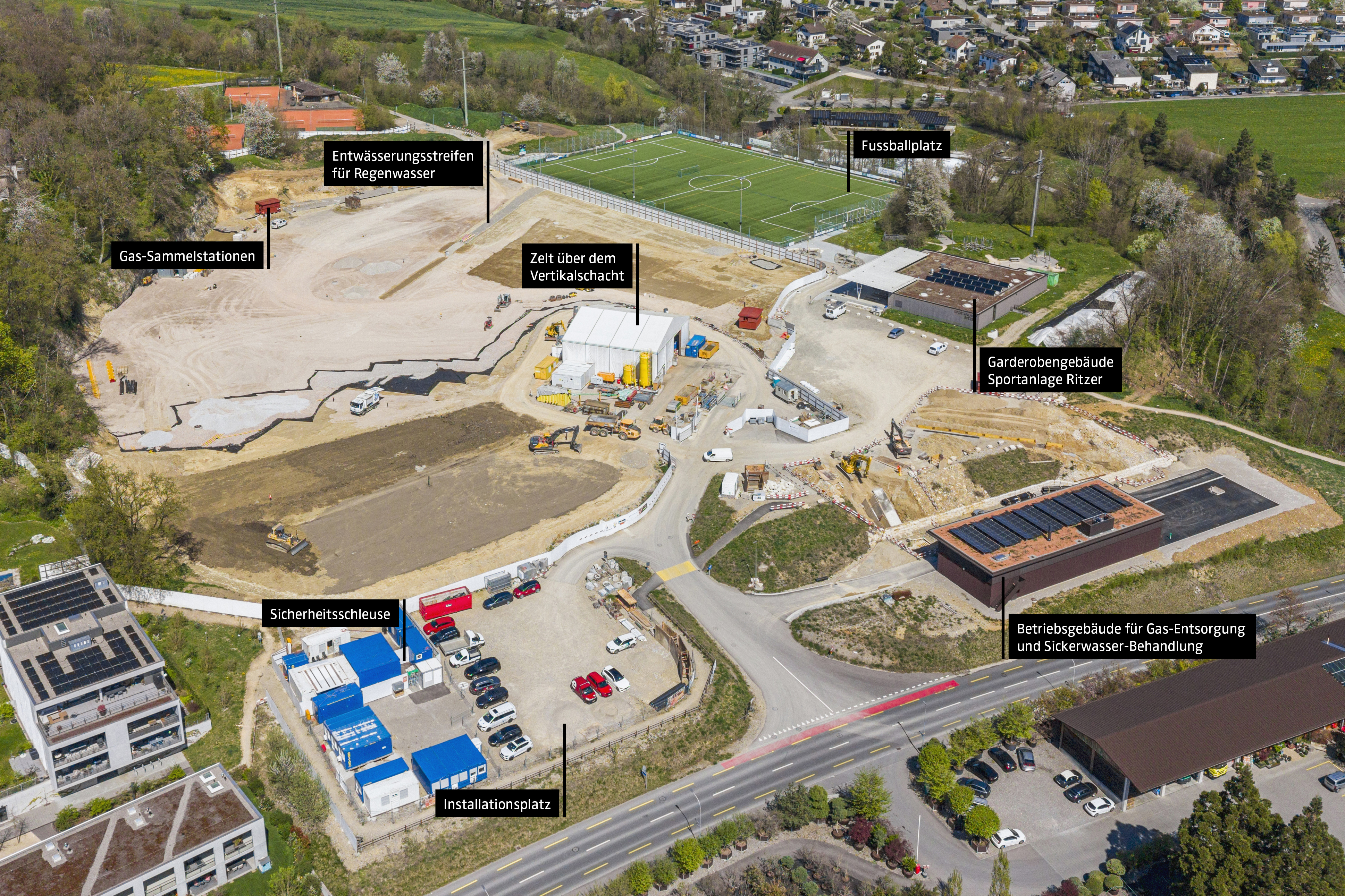 Drone image of the Ritzer Landfill