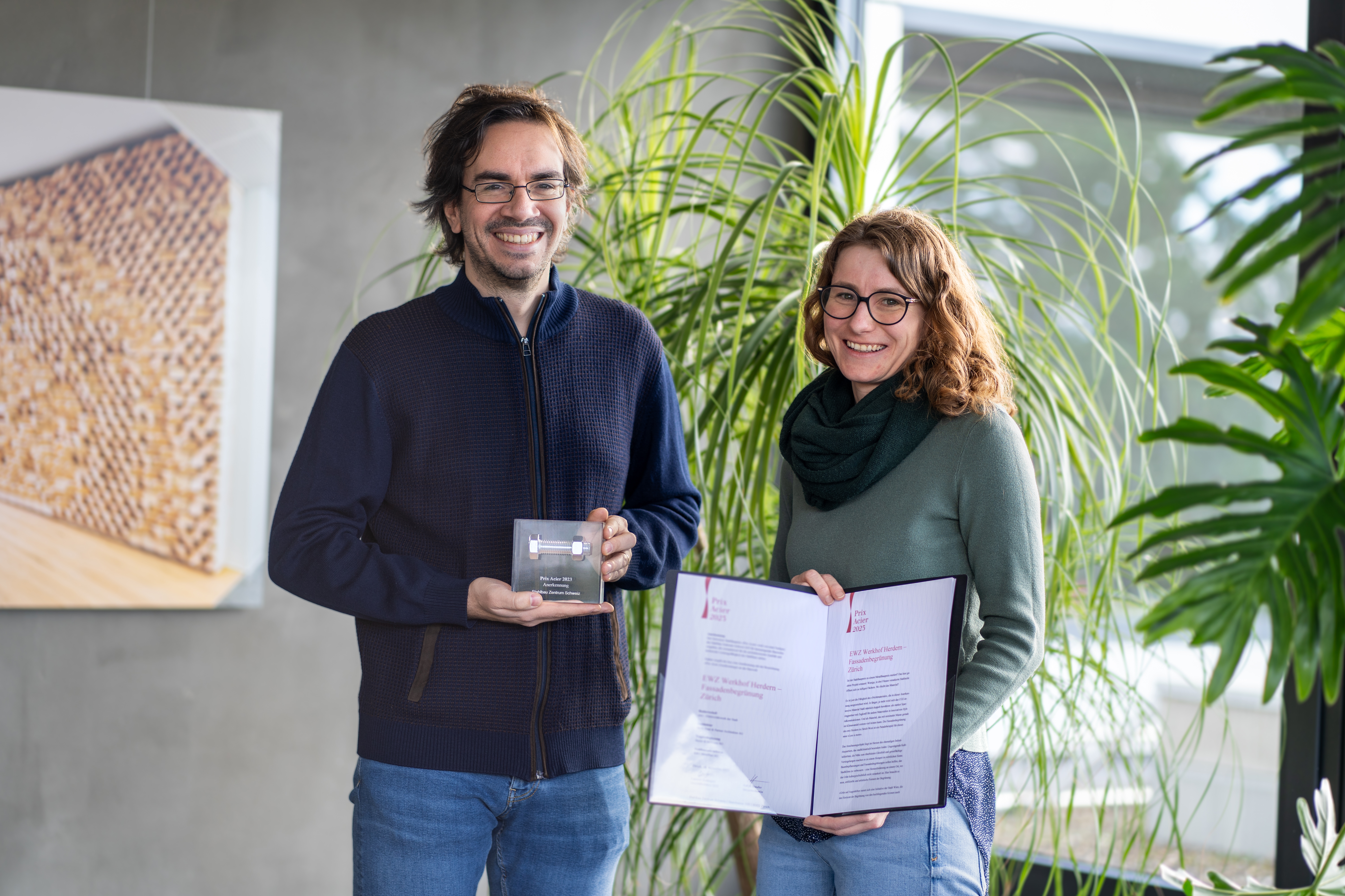 [English] Anerkennungspreis beim Prix Acier für Fassadenbegrünung