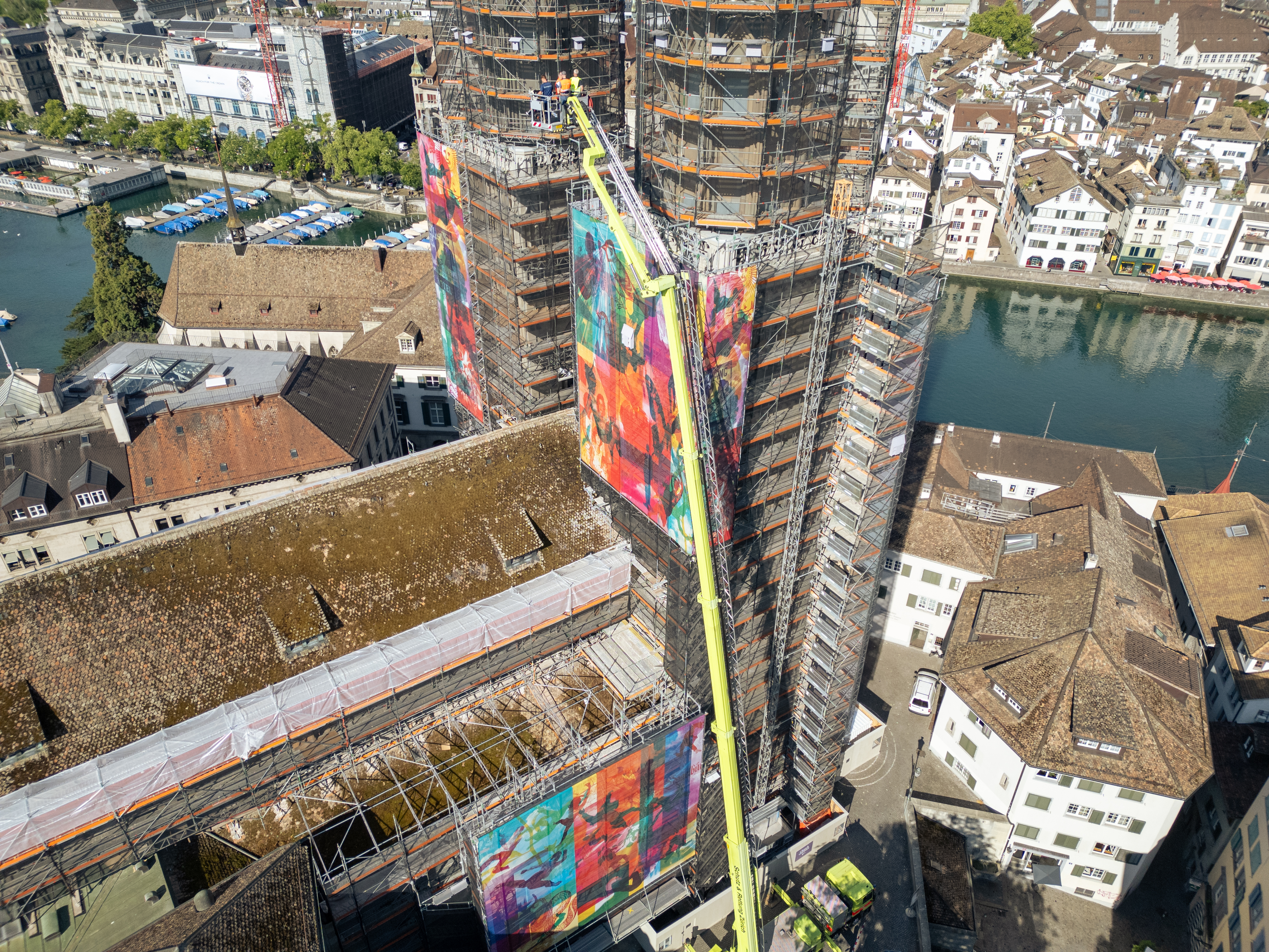 Anleitern Feuerwehr Grossmünster