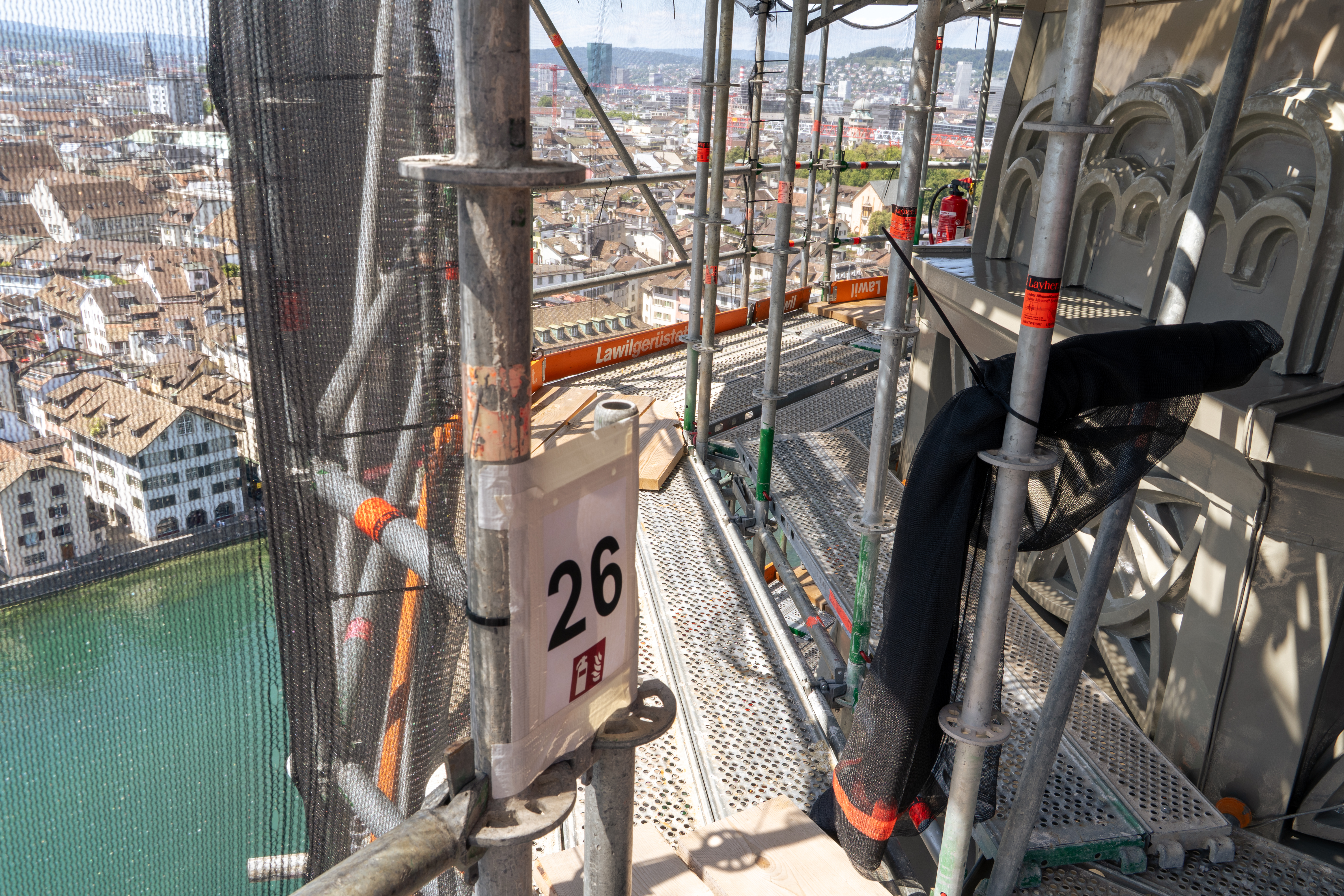 Sicherheitsinfo auf Baustelle